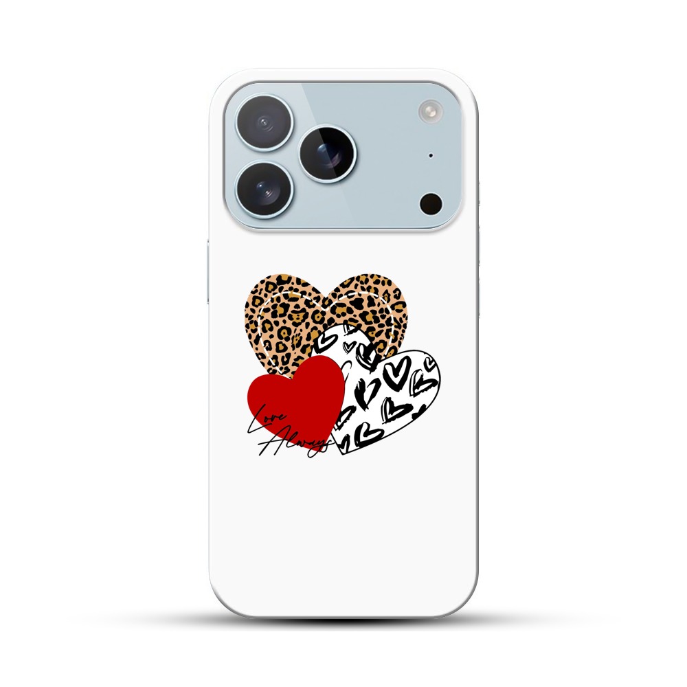 ハートのデザイン iPhone 17 Proオリジナルハードケース