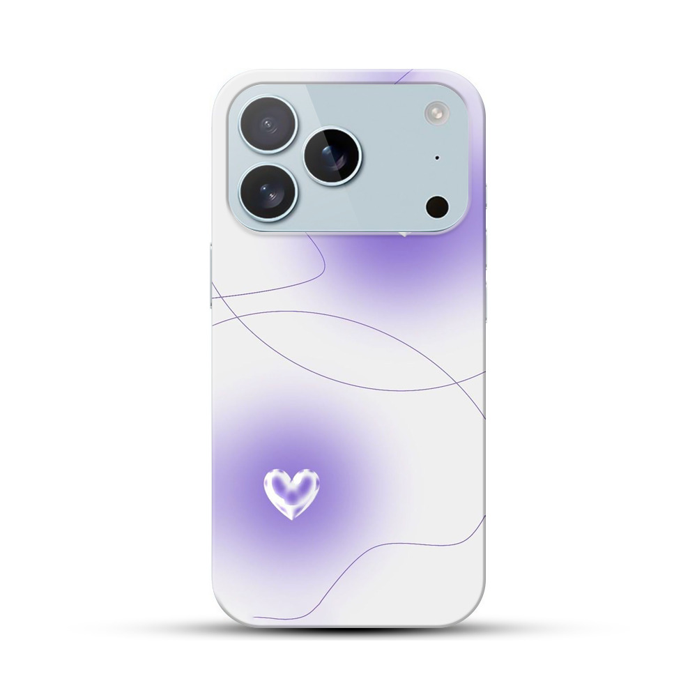 ハートと線のデザイン iPhone 17 Proオリジナルハードケース