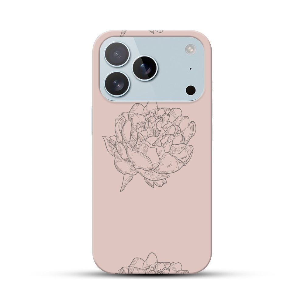 花の模様 iPhone 17 Proオリジナルハードケース