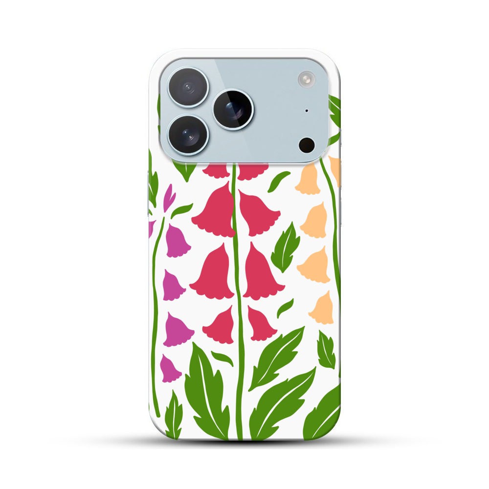 花々のデザイン iPhone 17 Proオリジナルハードケース