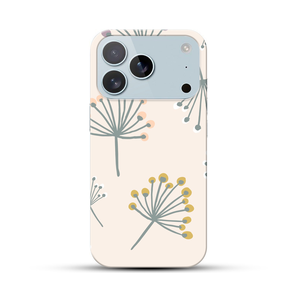 花柄のパターン iPhone 17 Proオリジナルハードケース