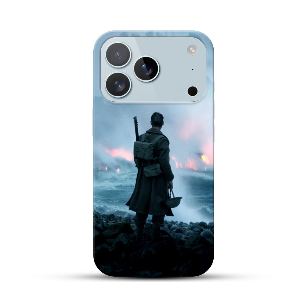 荒波の兵士の後ろ姿 iPhone 17 Proオリジナルハードケース