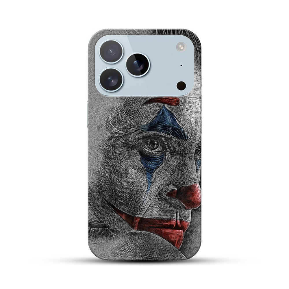 悲しげなピエロ肖像 iPhone 17 Proオリジナルハードケース