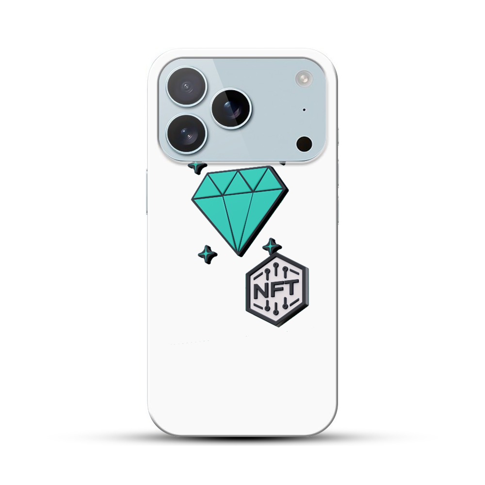 宝石とNFTのデザイン iPhone 17 Proオリジナルハードケース