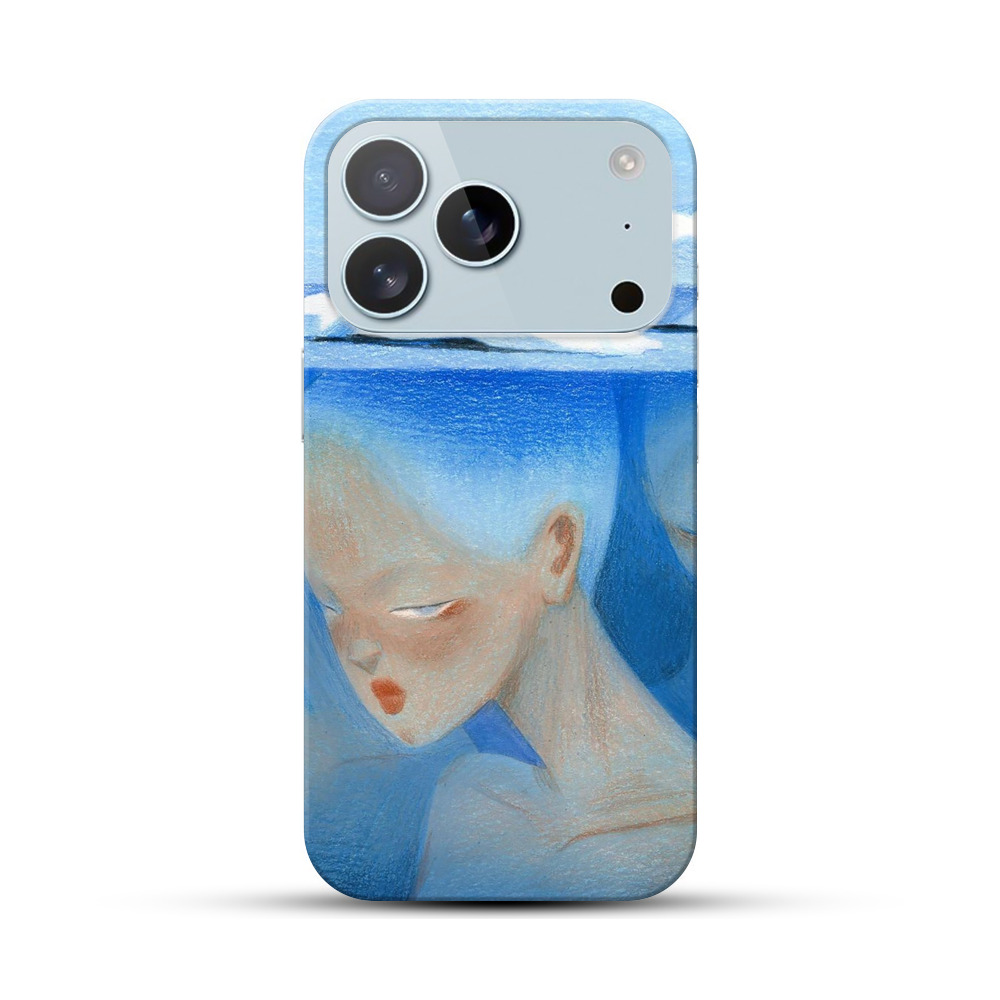 氷山と人の顔の幻想 iPhone 17 Proオリジナルハードケース