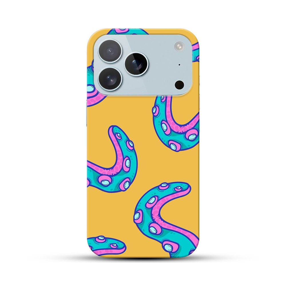 イカの触手パターン iPhone 17 Proオリジナルハードケース