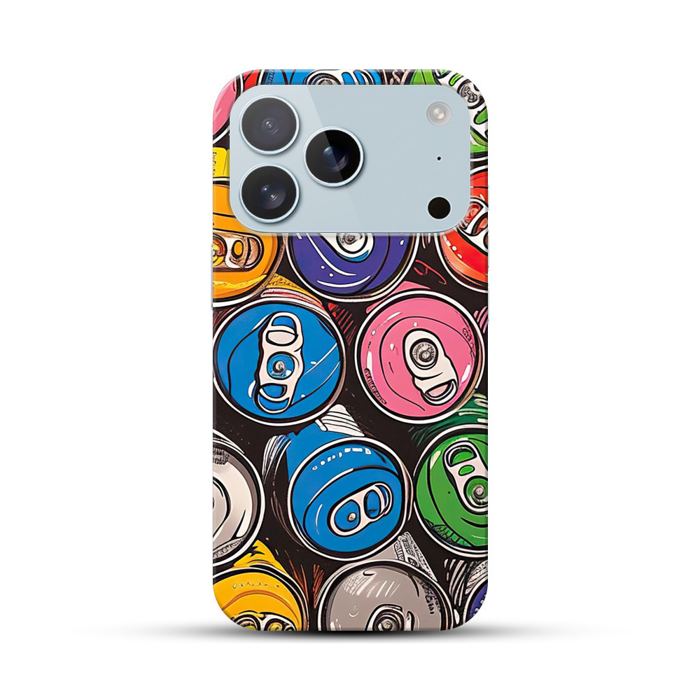 カラフル飲料缶 iPhone 17 Proオリジナルハードケース