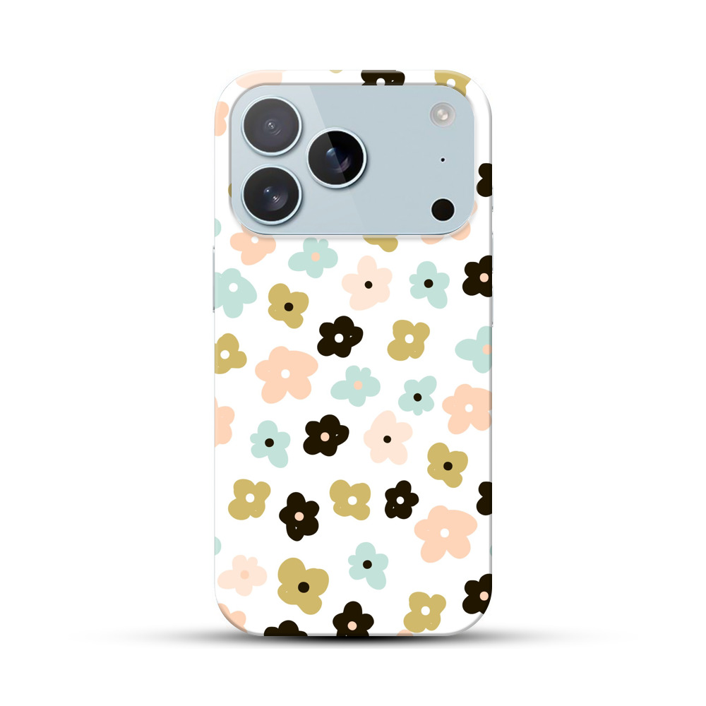 カラフルな花柄 iPhone 17 Proオリジナルハードケース