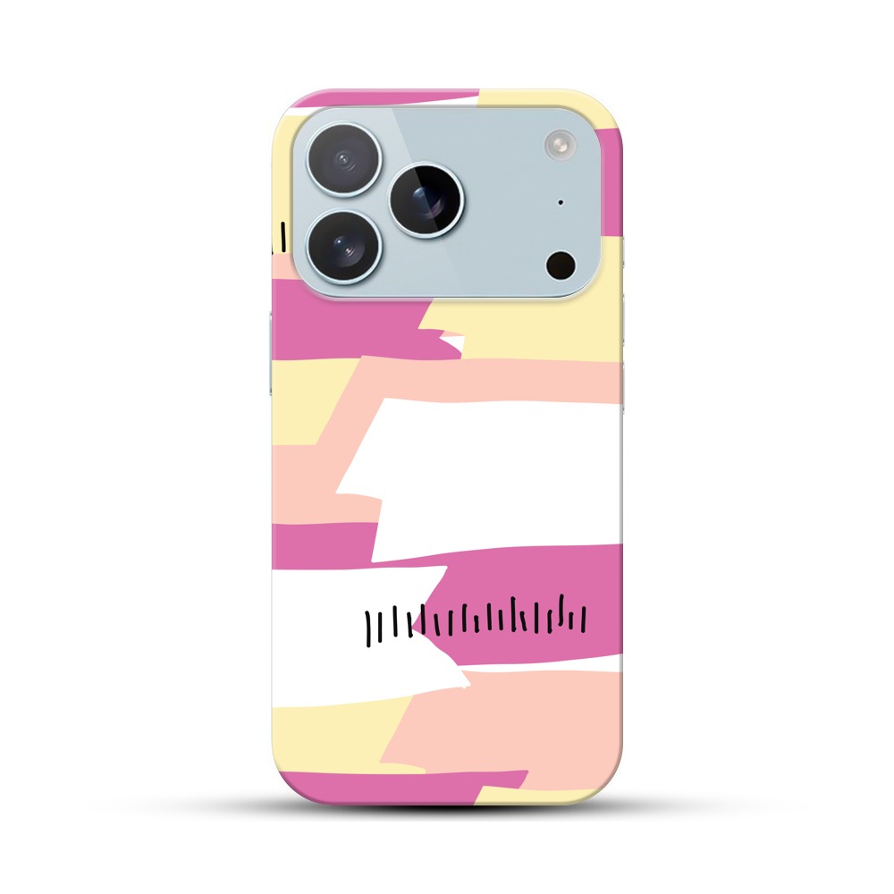 カラフルなストライプ iPhone 17 Proオリジナルハードケース