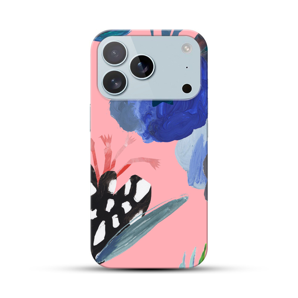 カラフルな抽象的な花 iPhone 17 Proオリジナルハードケース