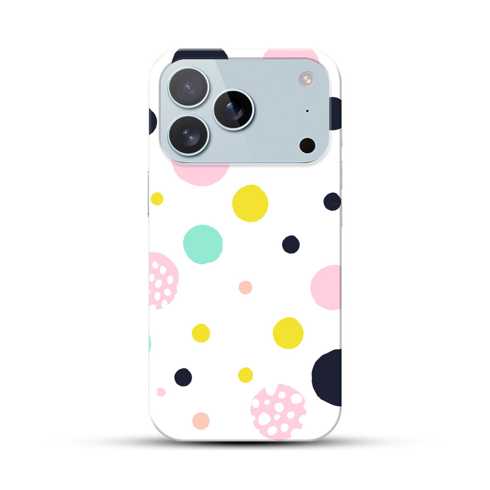 カラフルなドット模様 iPhone 17 Proオリジナルハードケース