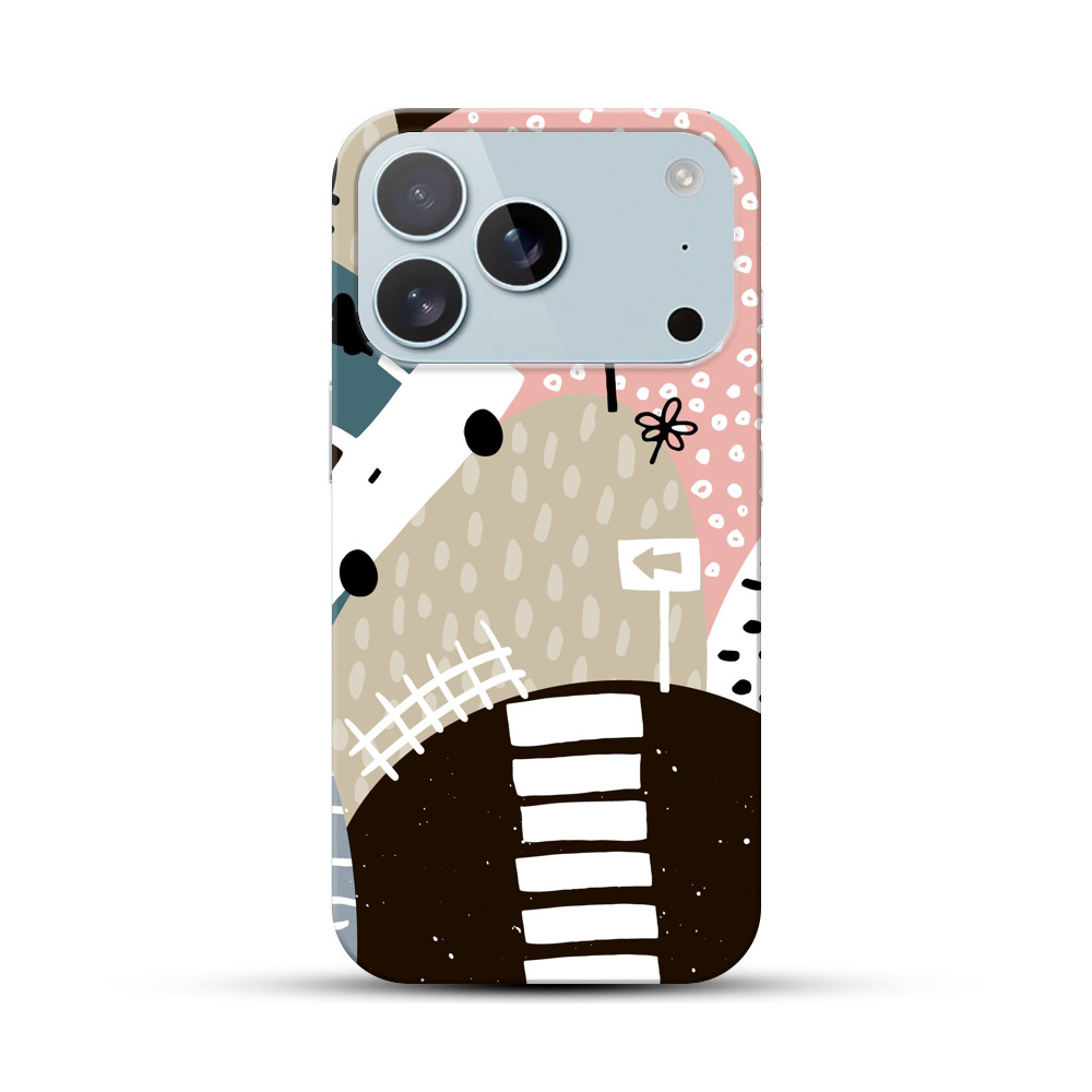 カラフルな道路と車 iPhone 17 Proオリジナルハードケース