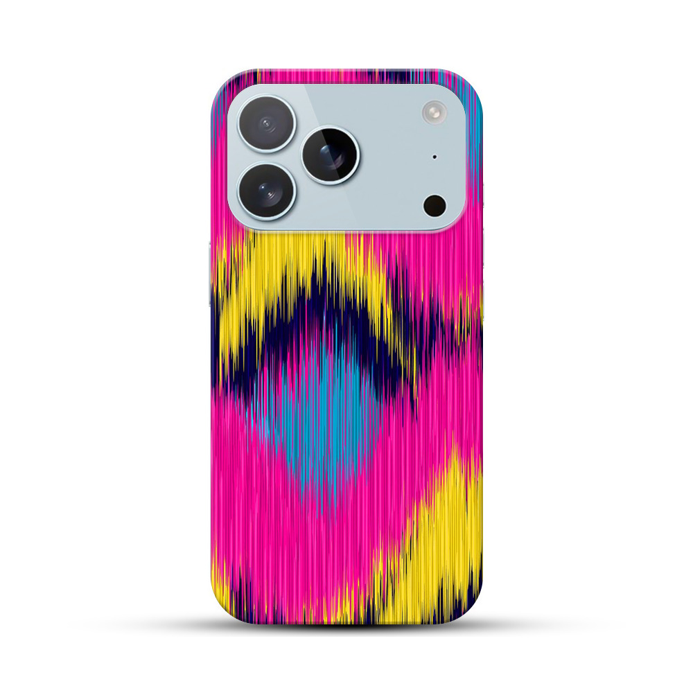 カラフルな波模様 iPhone 17 Proオリジナルハードケース