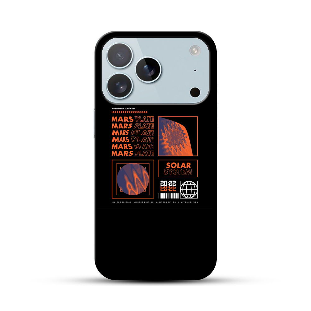 火星のプレートデザイン iPhone 17 Proオリジナルハードケース