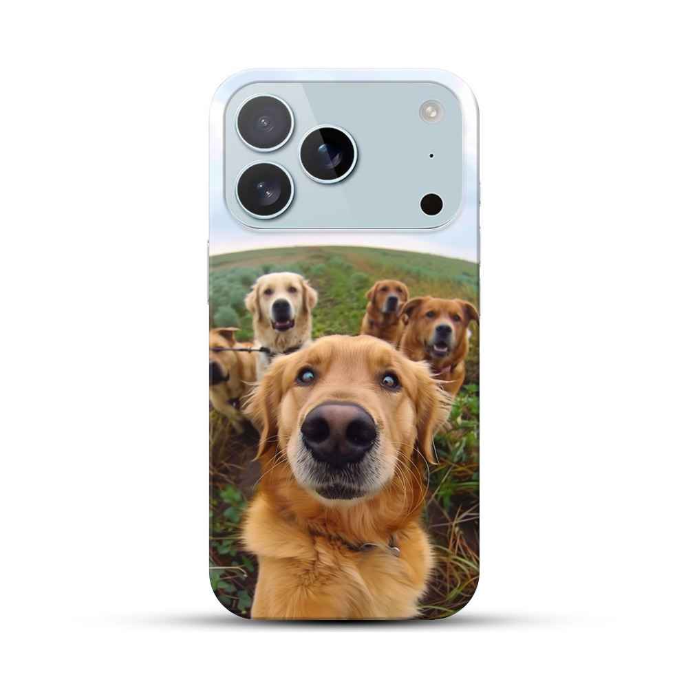 かわいい犬の集合写真 iPhone 17 Proオリジナルハードケース
