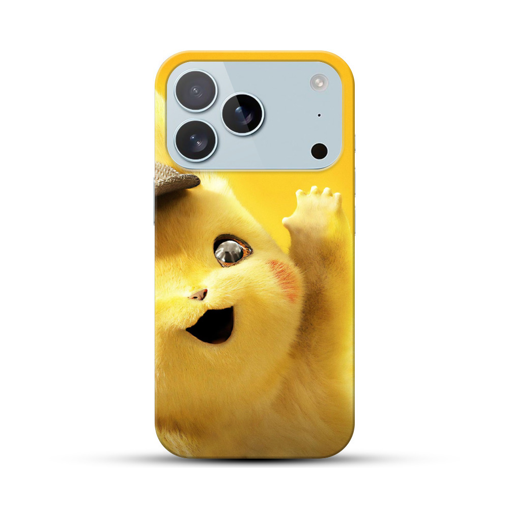 かわいい黄色モンスター iPhone 17 Proオリジナルハードケース