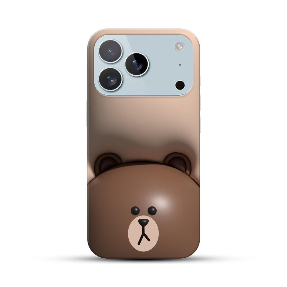 かわいいクマ耳デザイン iPhone 17 Proオリジナルハードケース