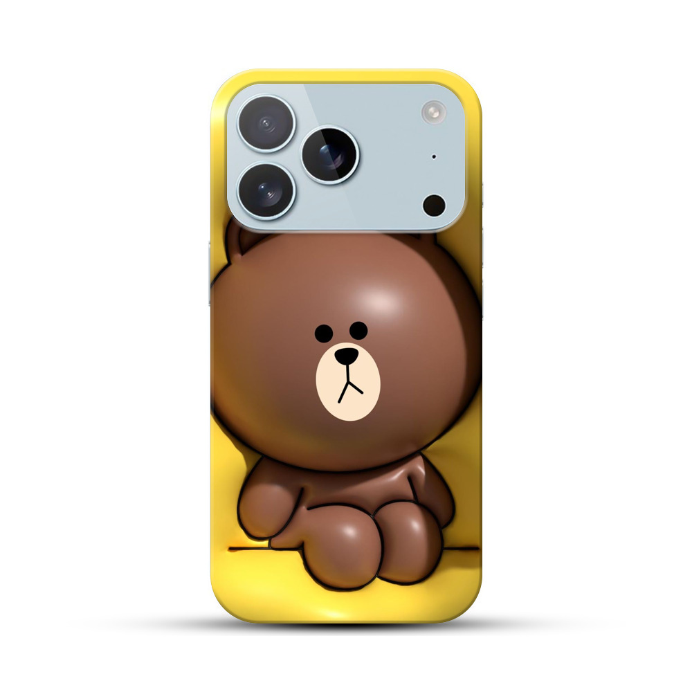 かわいいクマ iPhone 17 Proオリジナルハードケース