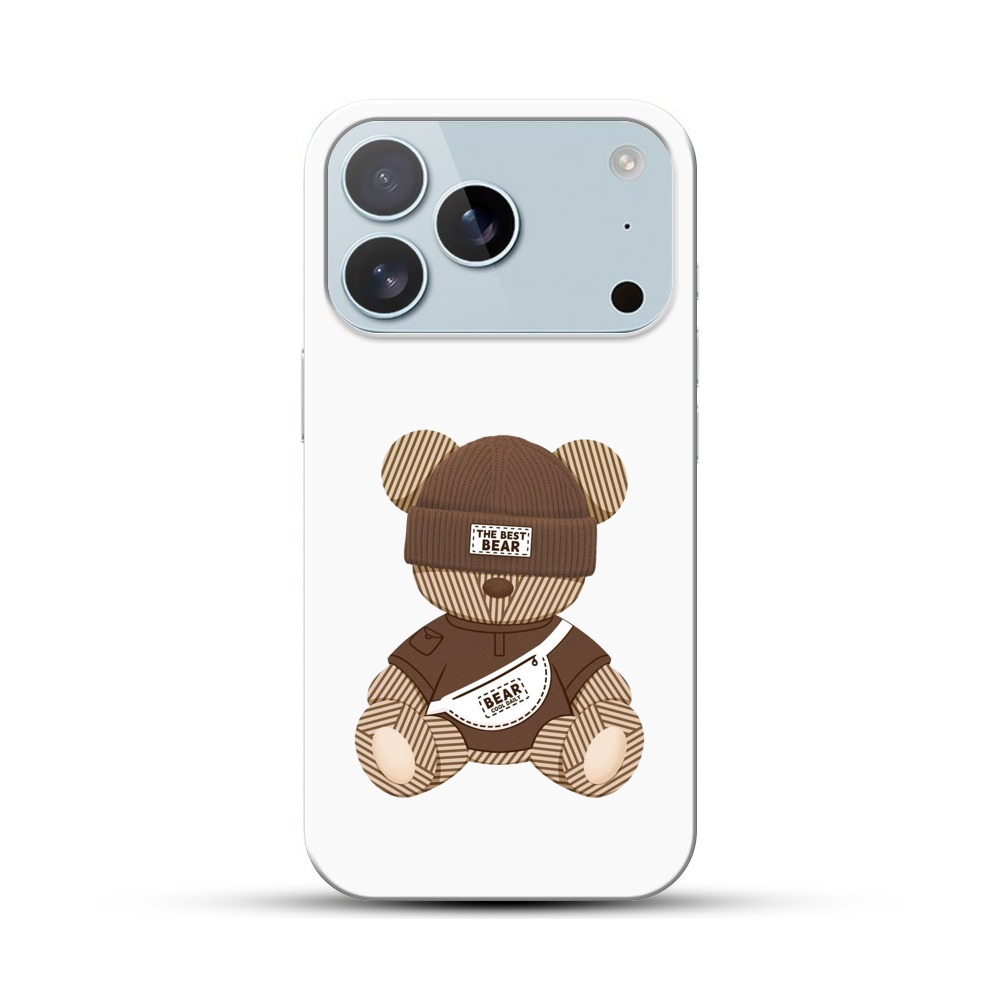 かわいいクマのデザイン iPhone 17 Proオリジナルハードケース