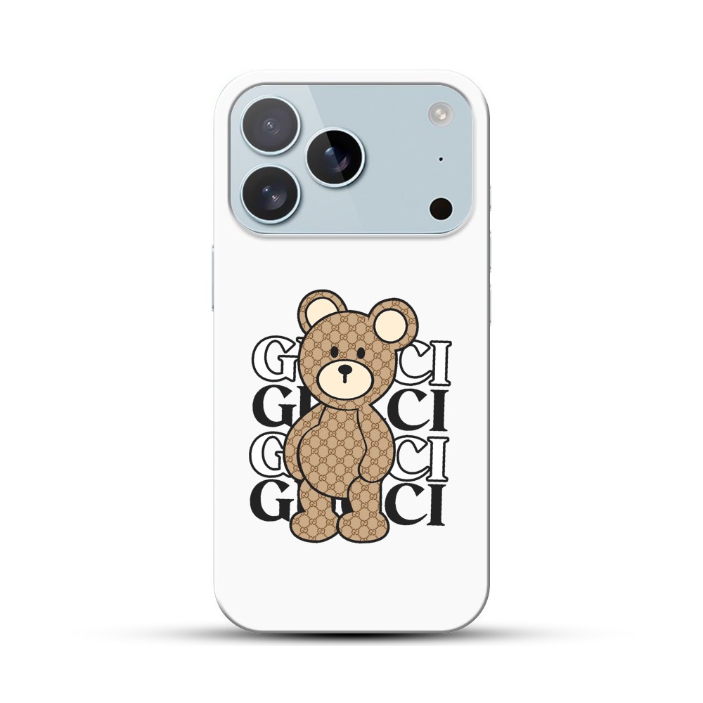 かわいいクマのデザイン iPhone 17 Proオリジナルハードケース