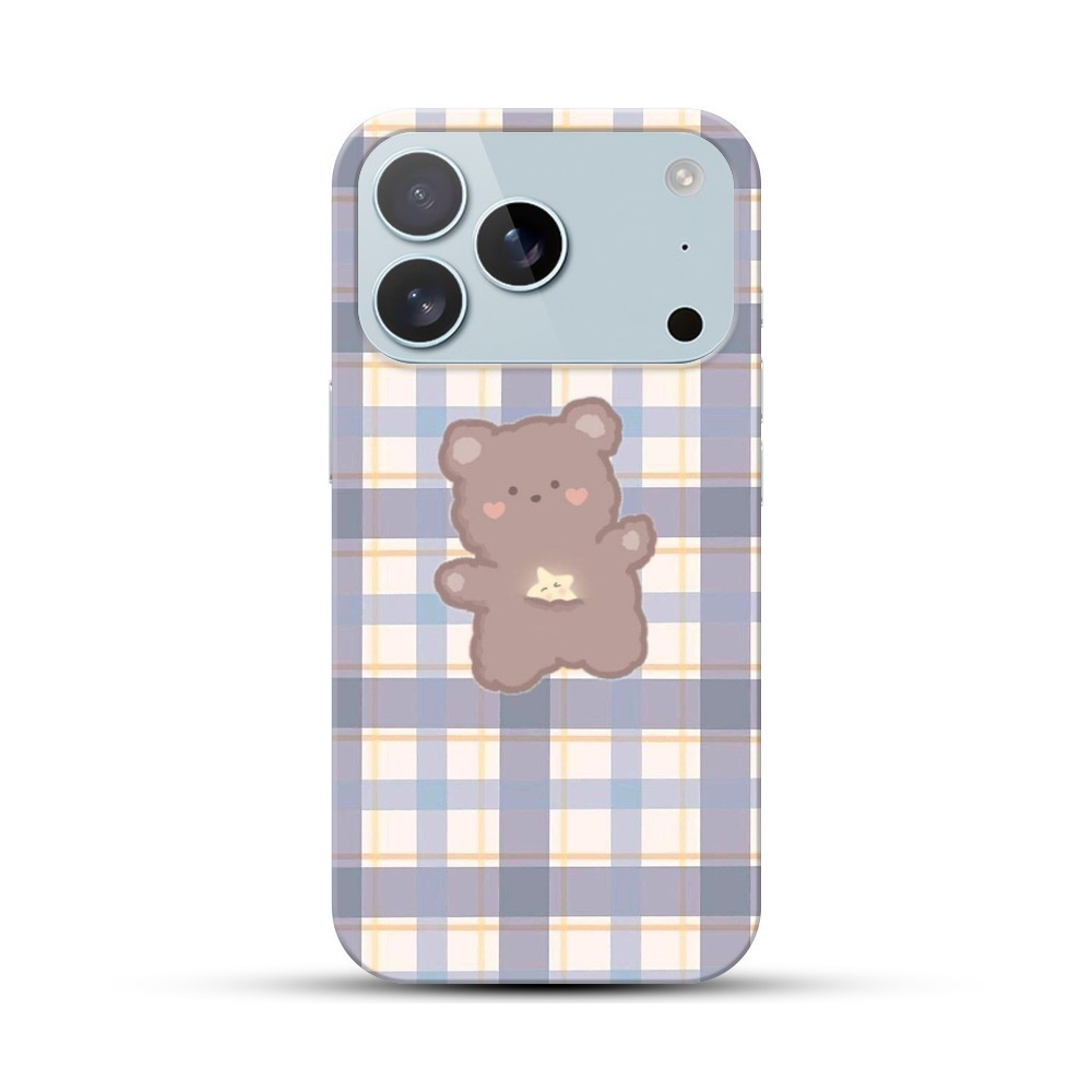 かわいいクマのイラスト iPhone 17 Proオリジナルハードケース