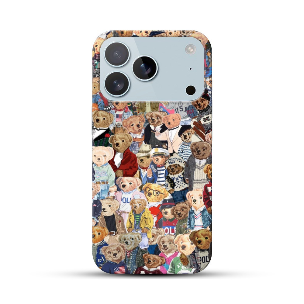 かわいいクマたち iPhone 17 Proオリジナルハードケース