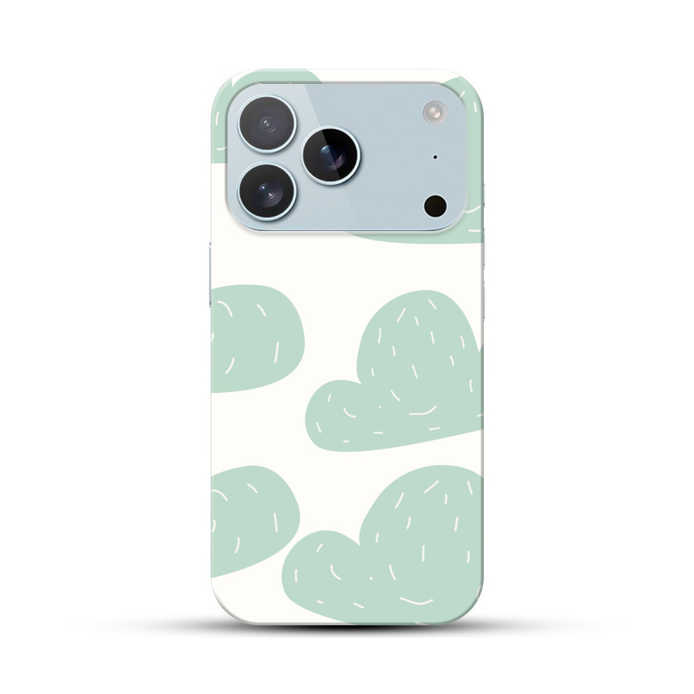 かわいい雲のパターン iPhone 17 Proオリジナルハードケース