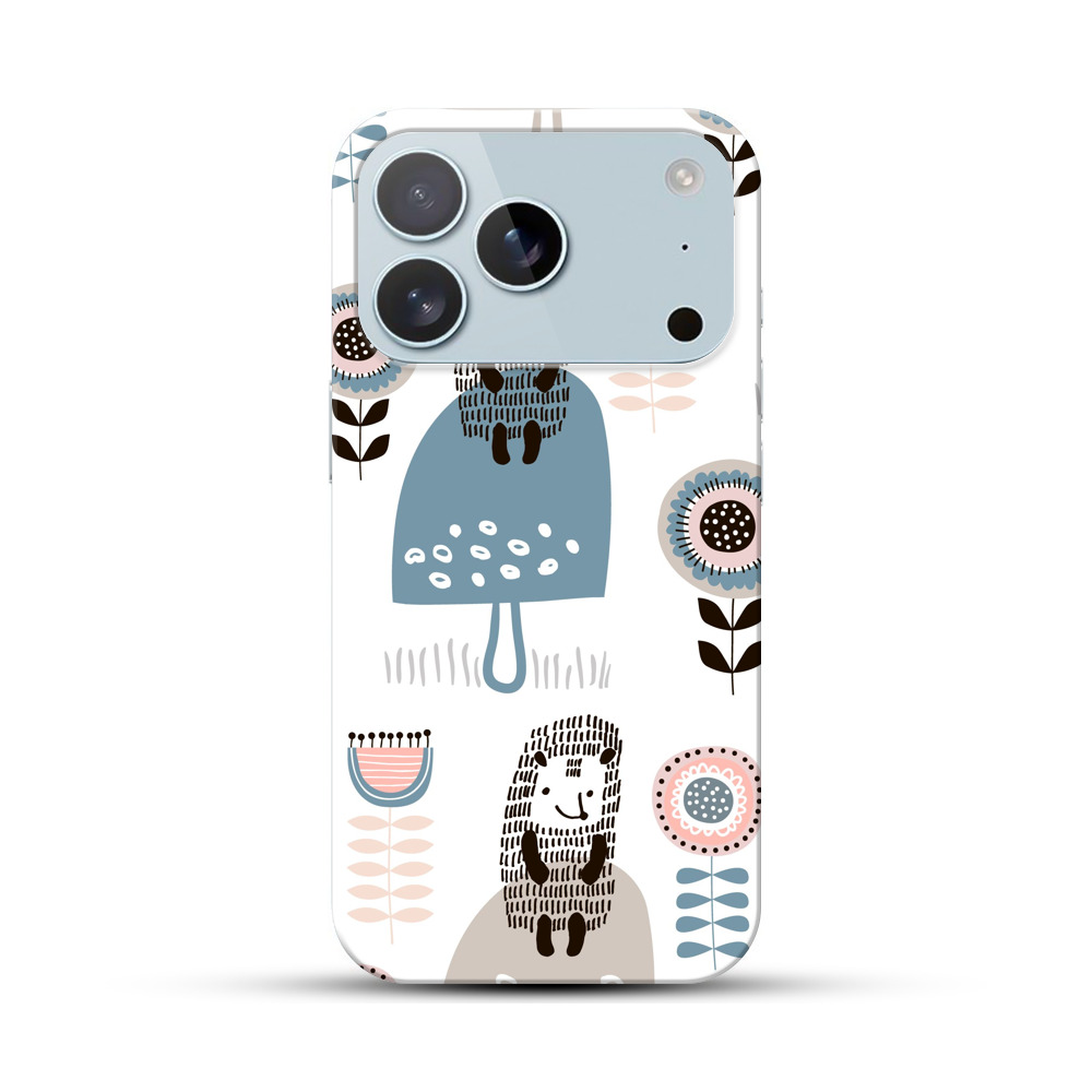 かわいいキャラクターの模様 iPhone 17 Proオリジナルハードケース