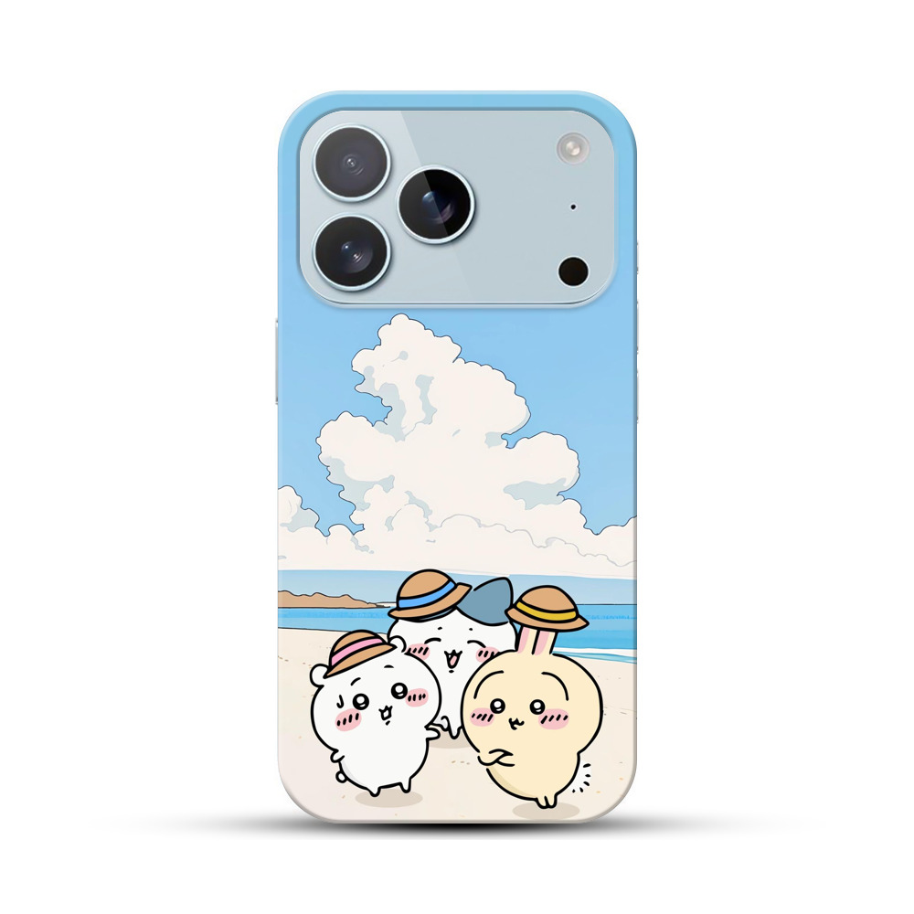 かわいい猫の夏海辺 iPhone 17 Proオリジナルハードケース