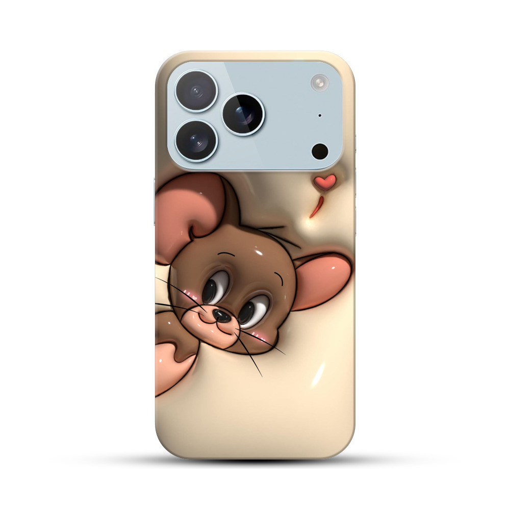 かわいいネズミ iPhone 17 Proオリジナルハードケース