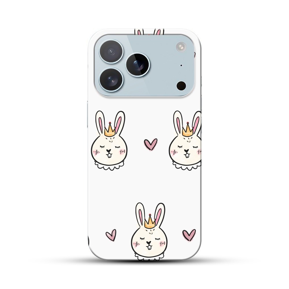 かわいいウサギたち iPhone 17 Proオリジナルハードケース