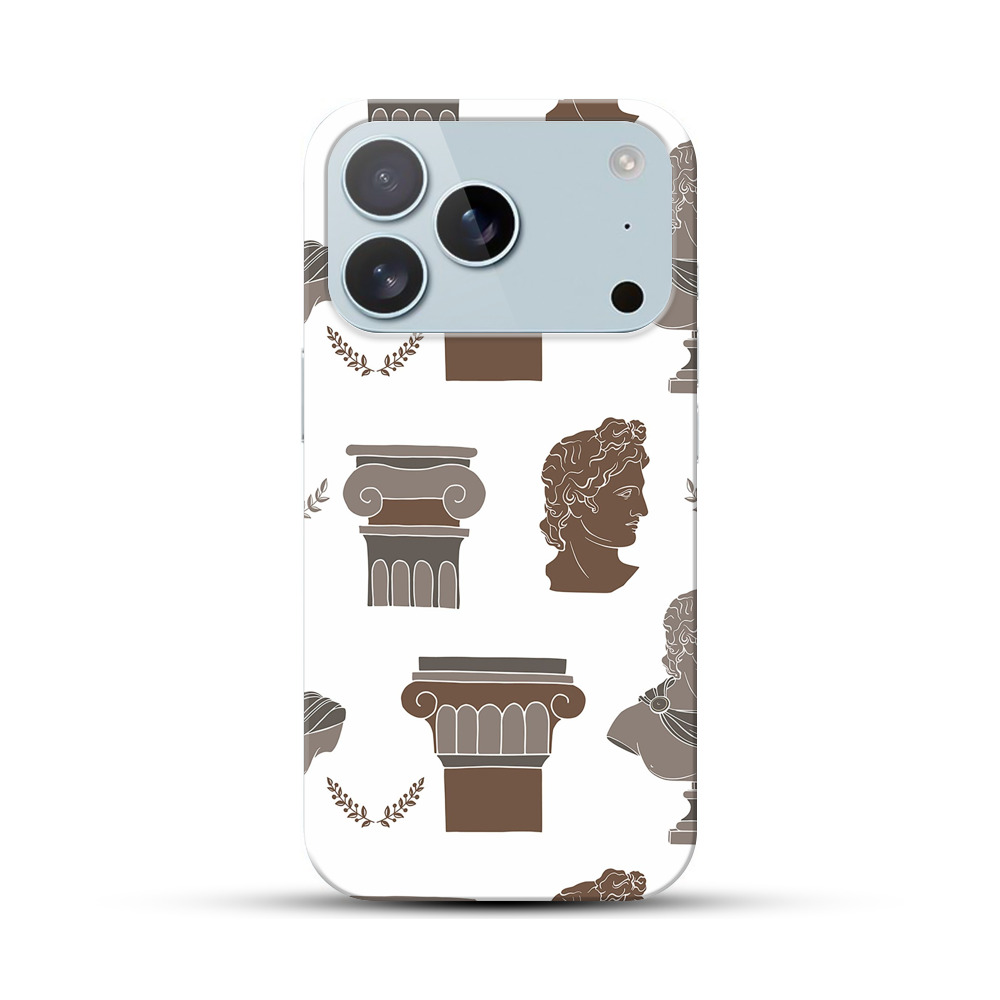 古代ギリシャの彫刻パターン iPhone 17 Proオリジナルハードケース