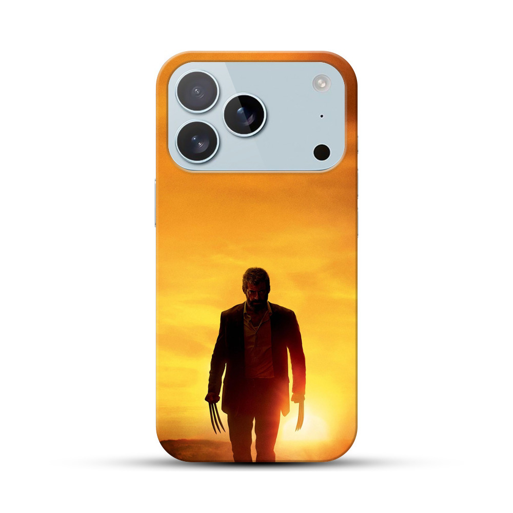 黄金色の夕焼けシルエット iPhone 17 Proオリジナルハードケース