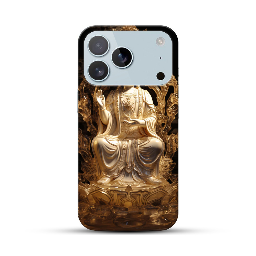 金色の仏像 iPhone 17 Proオリジナルハードケース