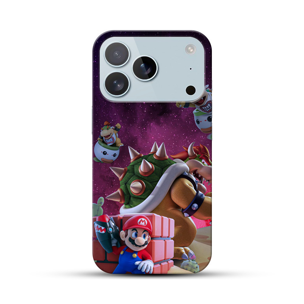 クッパとクッパJr. 星空 iPhone 17 Proオリジナルハードケース