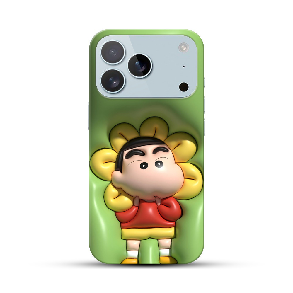 しんちゃんとひまわり iPhone 17 Proオリジナルハードケース