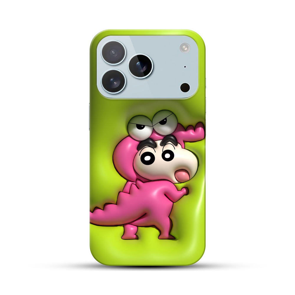 ピンク恐竜のしんちゃん iPhone 17 Proオリジナルハードケース