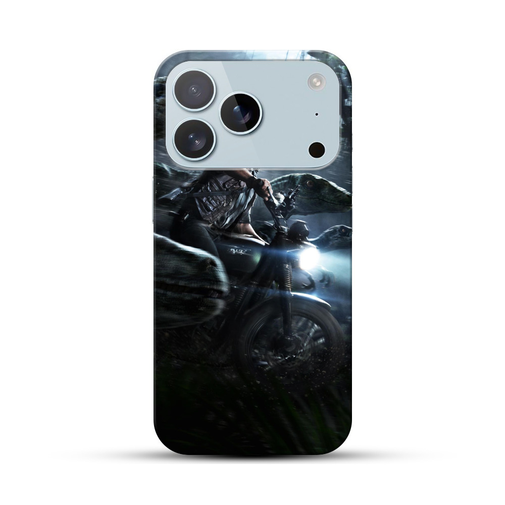恐竜バイクチェイス iPhone 17 Proオリジナルハードケース