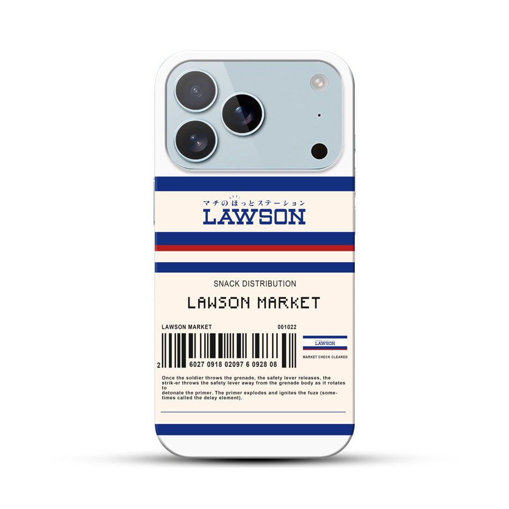 ローソンロゴとバーコードデザイン iPhone 17 Proオリジナルハードケース