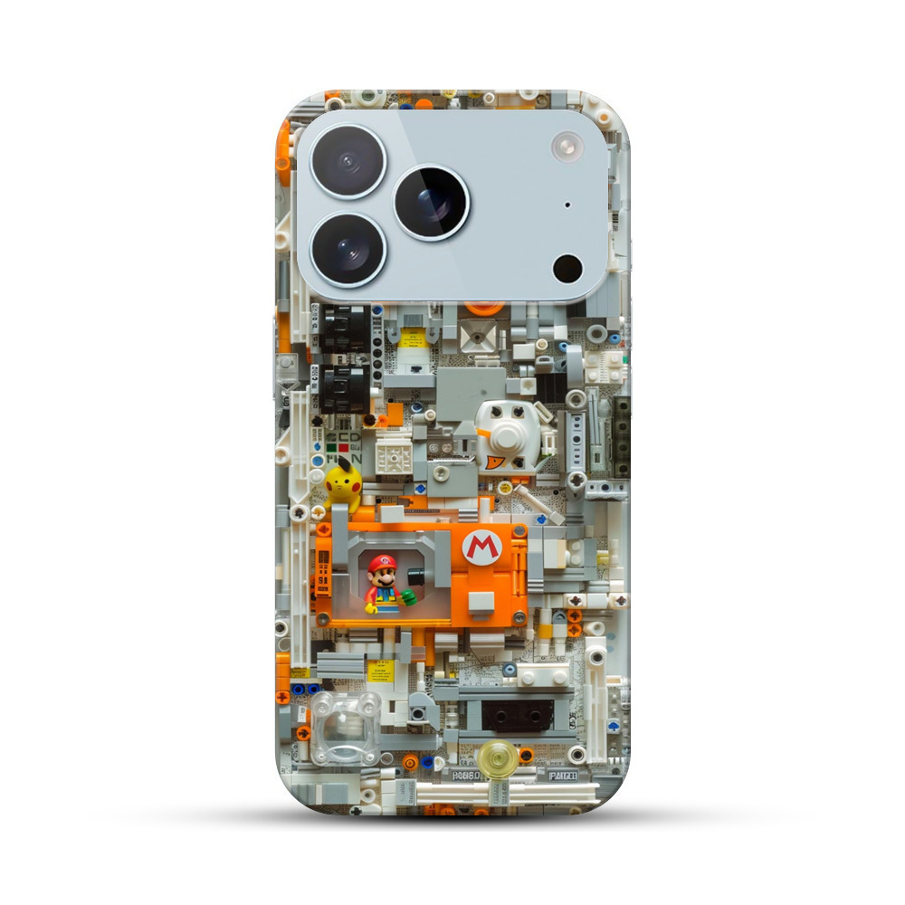 レゴとマリオキャラ iPhone 17 Proオリジナルハードケース