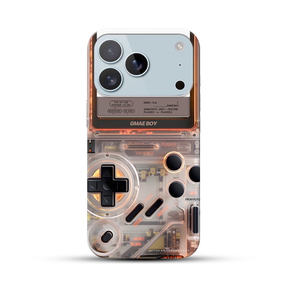 未来風透明ゲーム機 iPhone 17 Proオリジナルハードケース