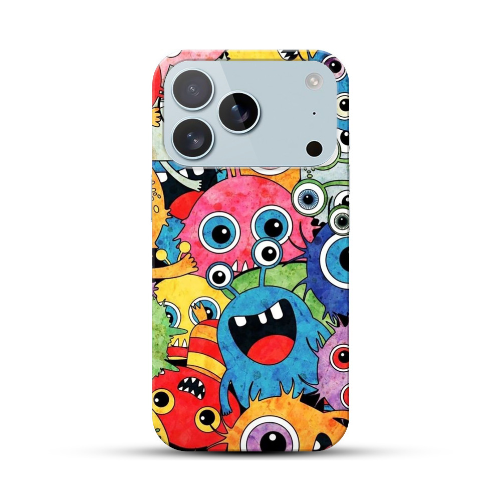 モンスターたちのイラスト iPhone 17 Proオリジナルハードケース