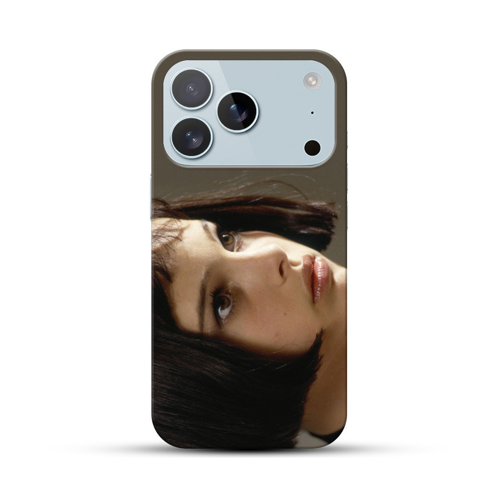 むつかしい表情の女性 iPhone 17 Proオリジナルハードケース