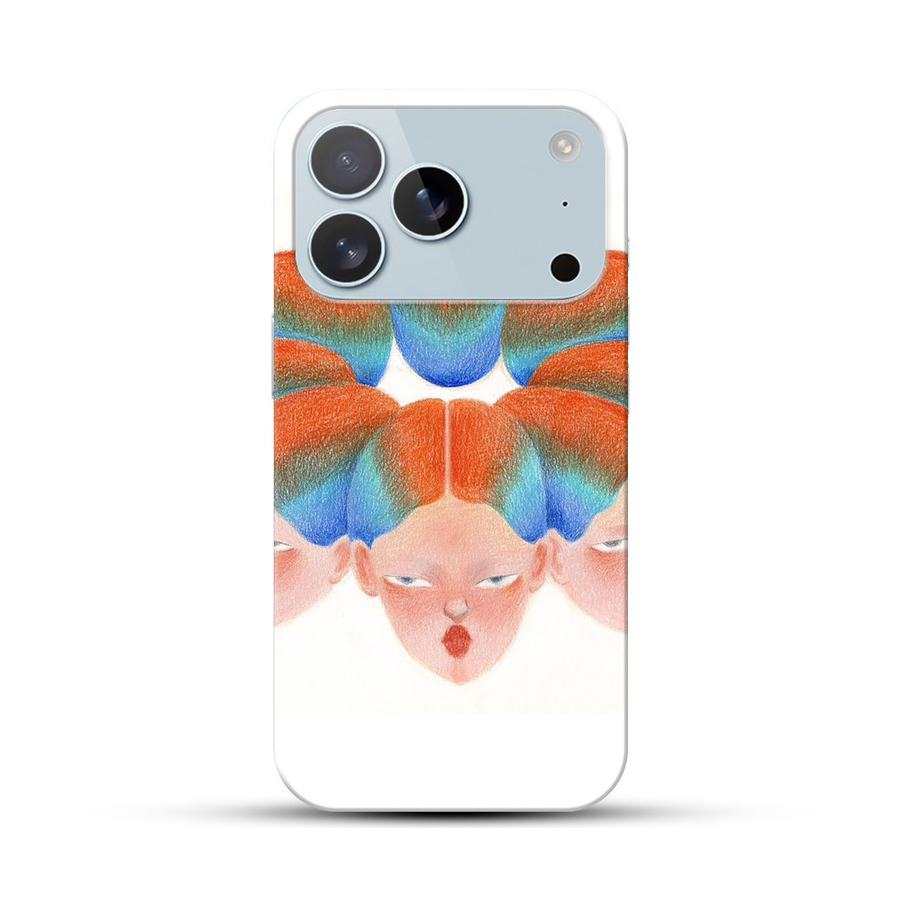 虹色の複数の顔 iPhone 17 Proオリジナルハードケース