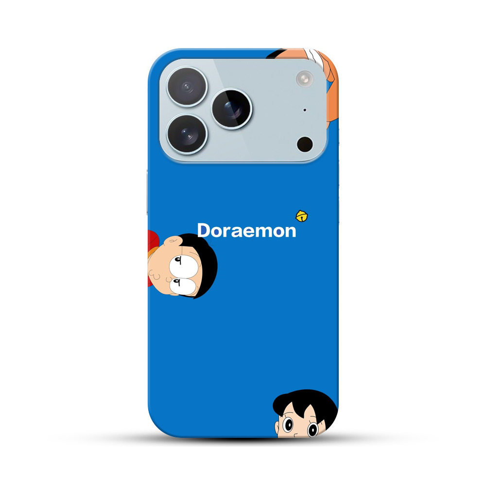 のび太と鈴のシンプル背景 iPhone 17 Proオリジナルハードケース