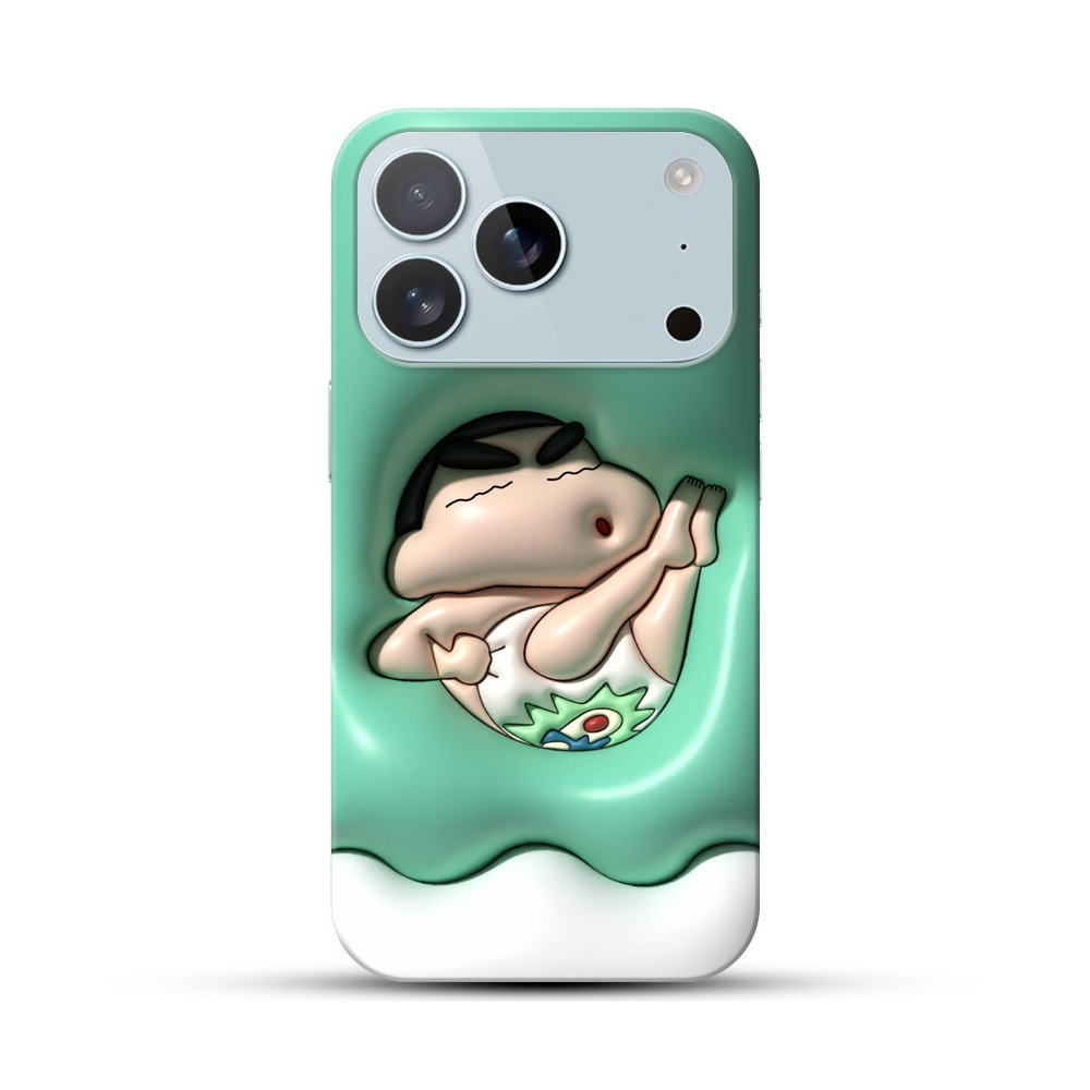 お風呂リラックスしんちゃん iPhone 17 Proオリジナルハードケース