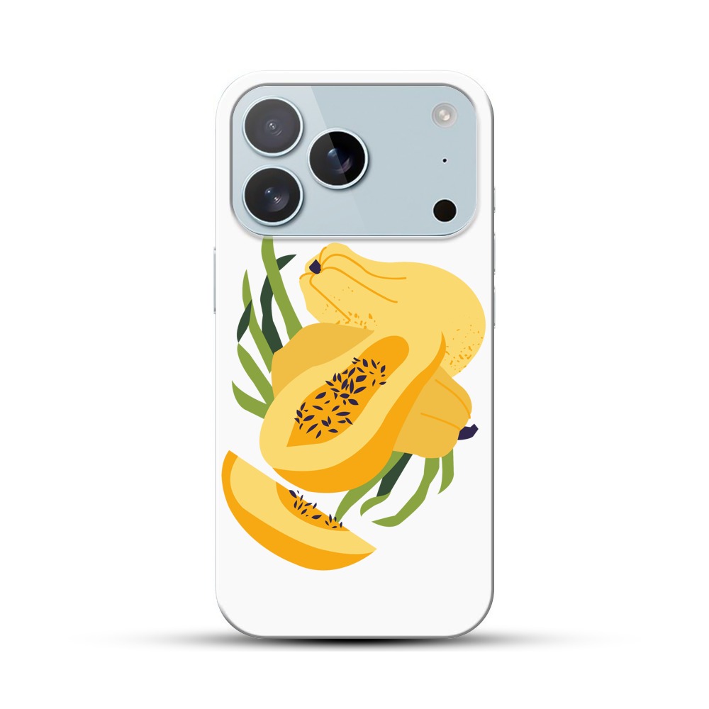 パパイアのイラスト iPhone 17 Proオリジナルハードケース