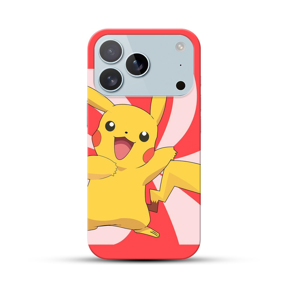 元気なピカチュウ iPhone 17 Proオリジナルハードケース