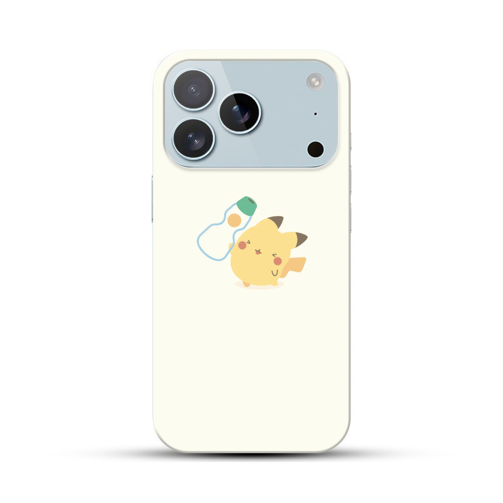 ミルク瓶とピカチュウ iPhone 17 Proオリジナルハードケース