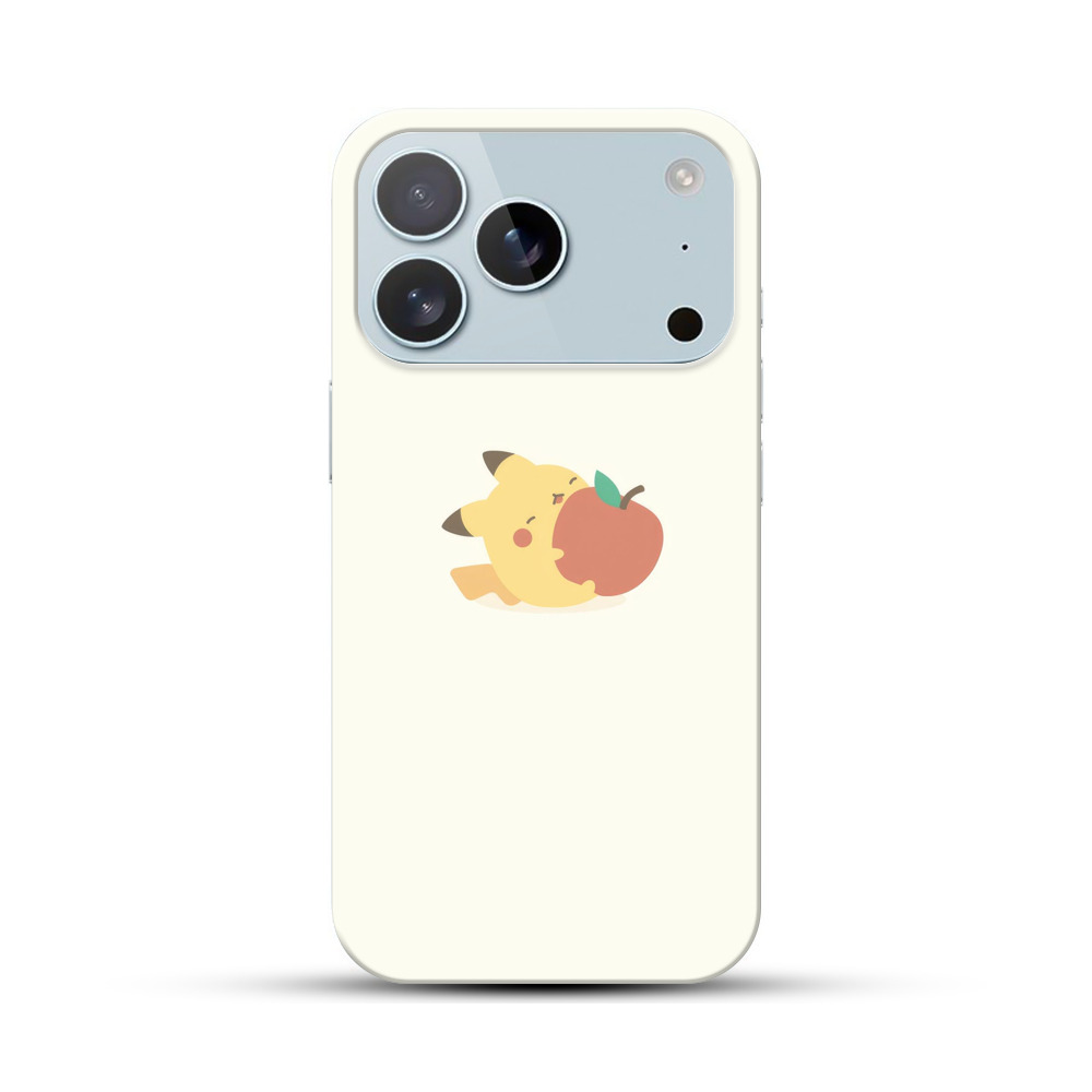 ピカチュウとりんご iPhone 17 Proオリジナルハードケース
